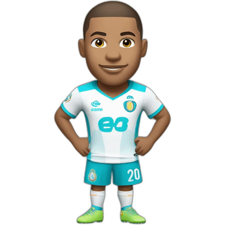 Mbappe avec le maillot de l’OM emoji