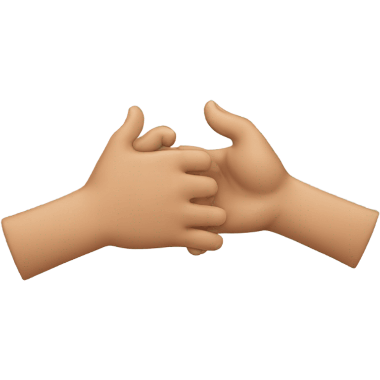 two hands greeting emoji