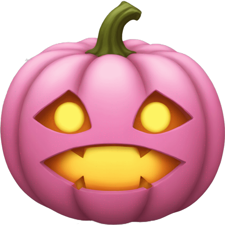 Pink pumpkin  emoji