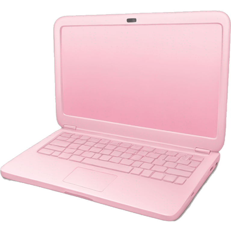 Soft pink laptop emoji