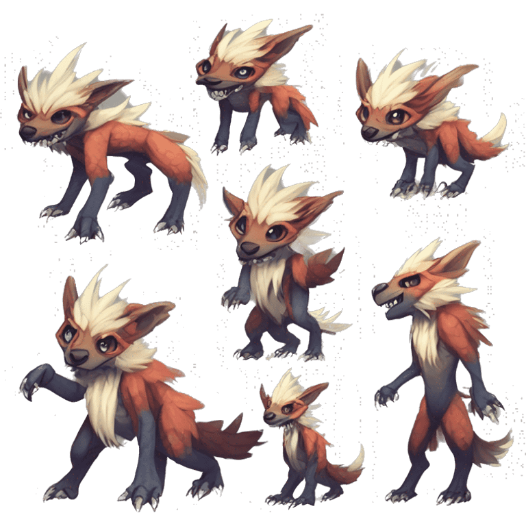 Cute Protogen-vernid-sergal-wickerbeast by griffsnuff & LiLaiRa & Falvie full body  emoji