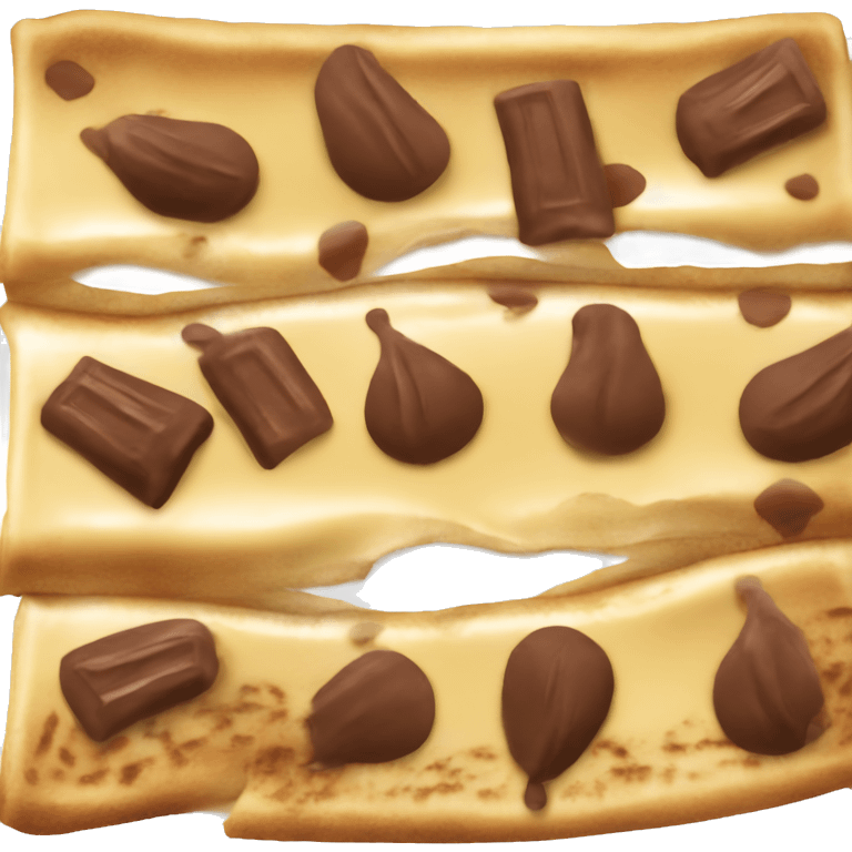 Chocolate crepe emoji