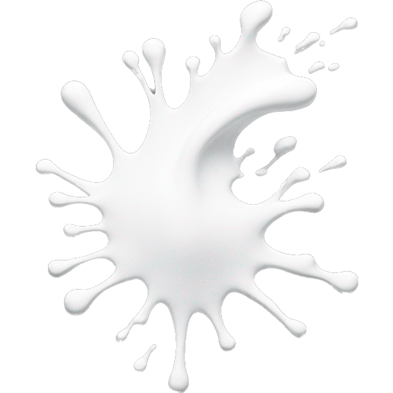 white paint splash emoji