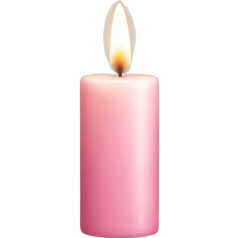 light pink candle emoji