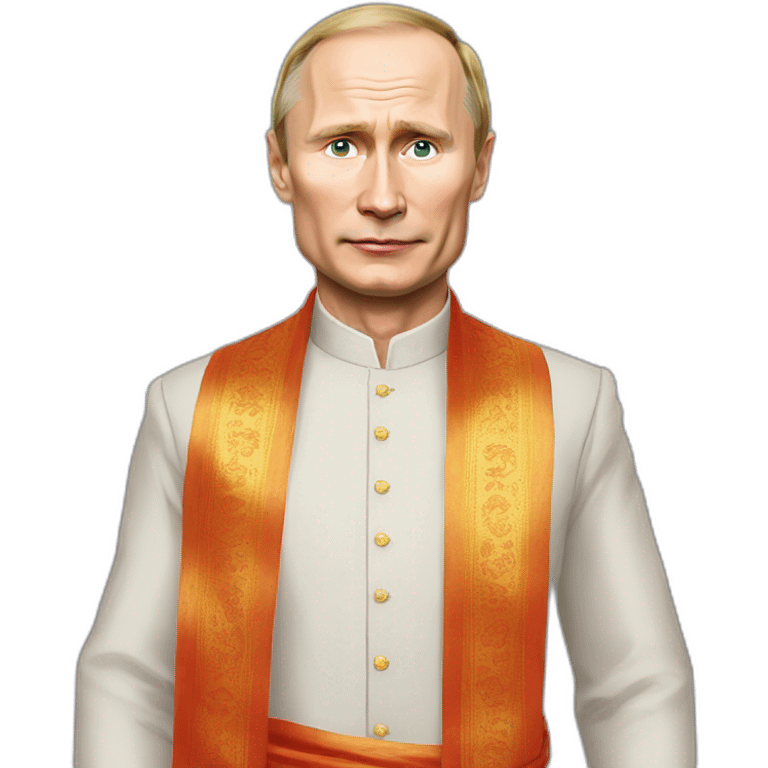 Putin wear saree men emoji