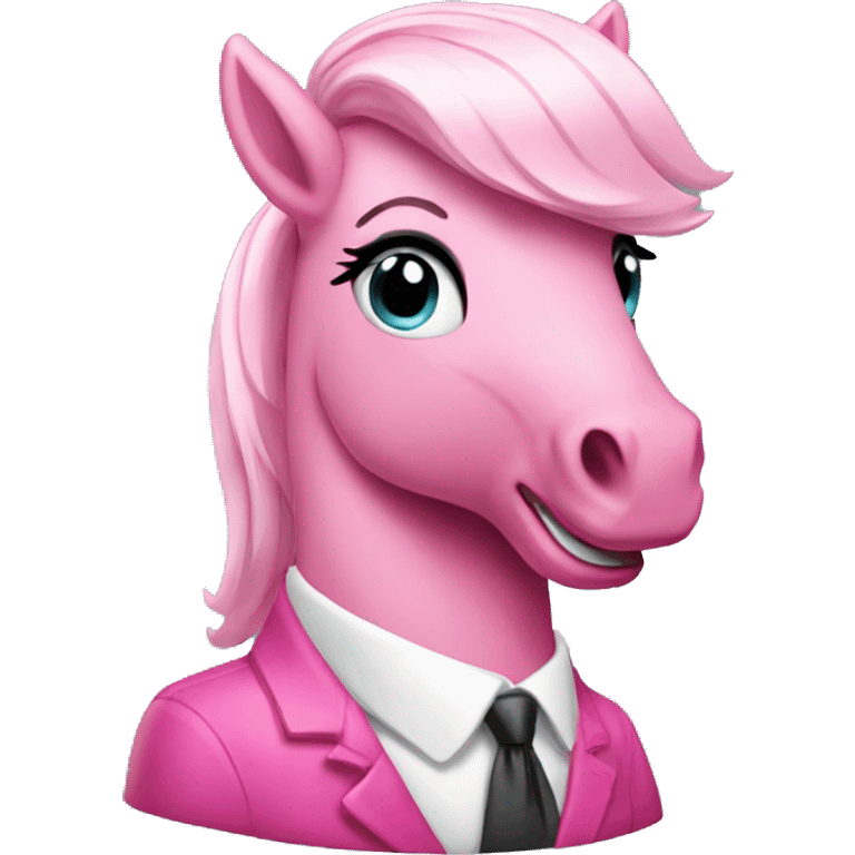 Pink pony president  emoji