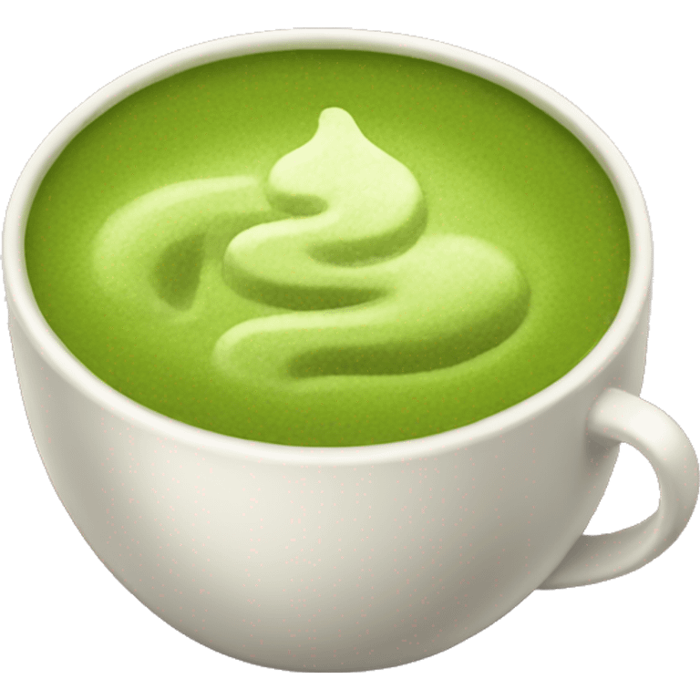 Matcha coffee emoji