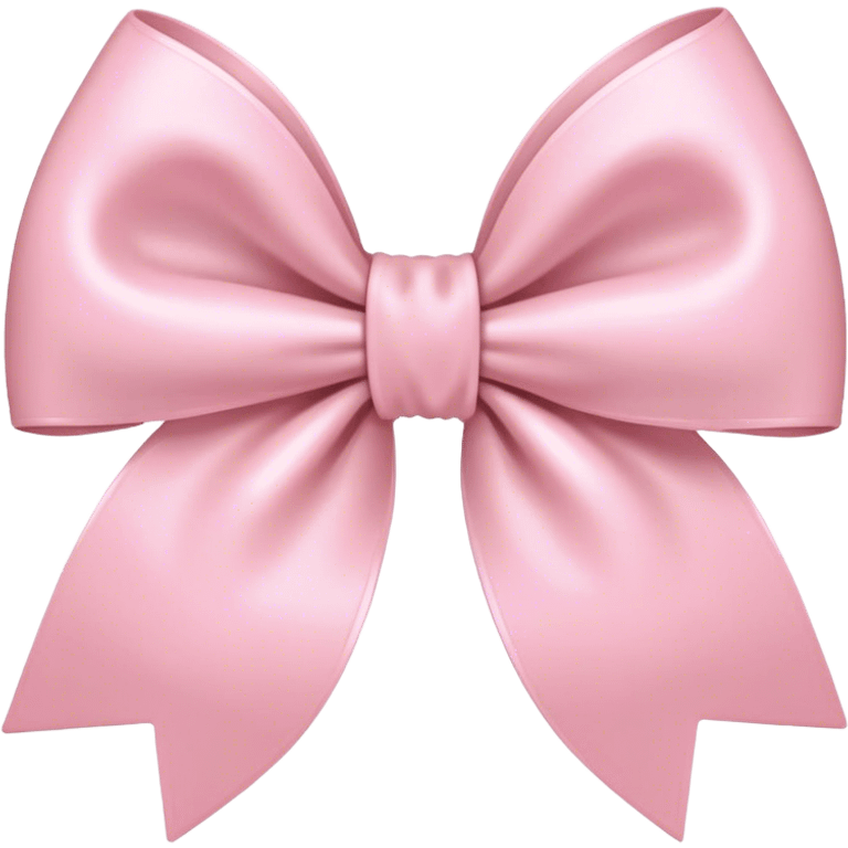 light pink bow on light pink bow emoji