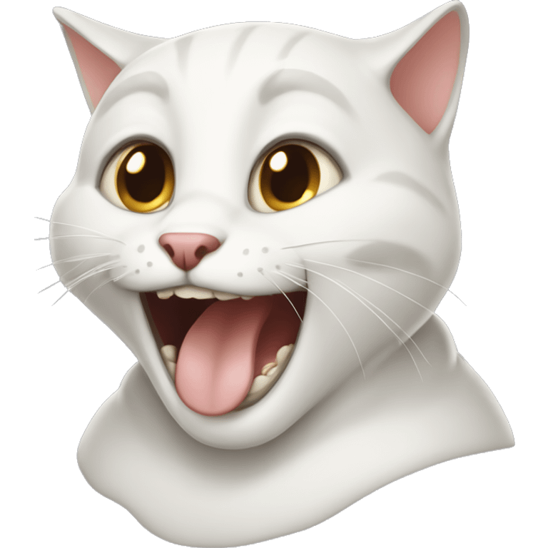 carthusian cat laughing cute emoji