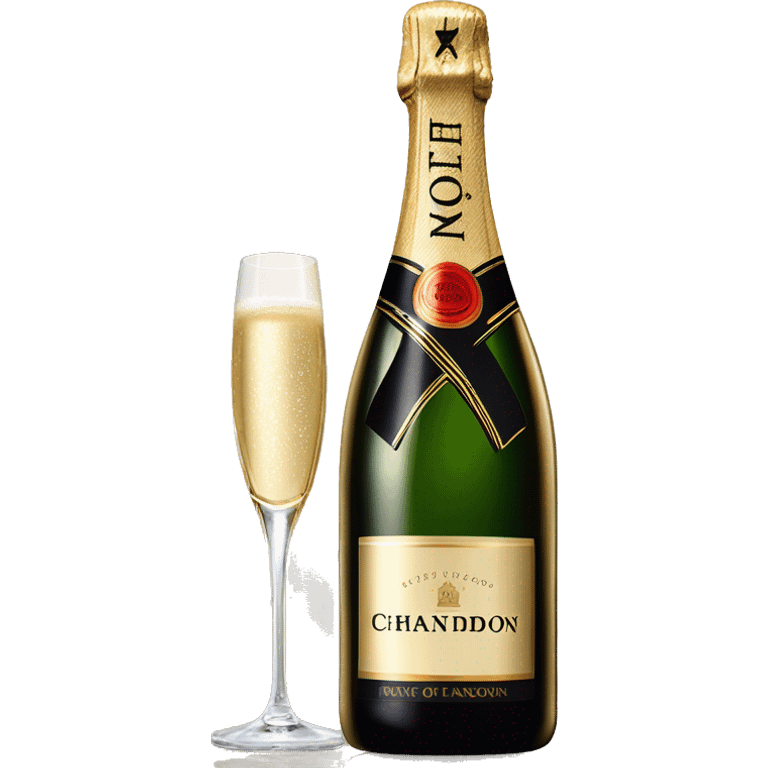 Bottle of the champagne moet and chandon  emoji