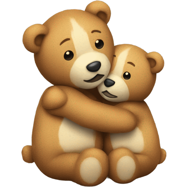 Hugging plushie bears emoji