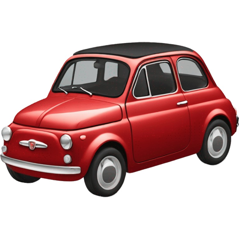 Uomo spinge una fiat 500 emoji