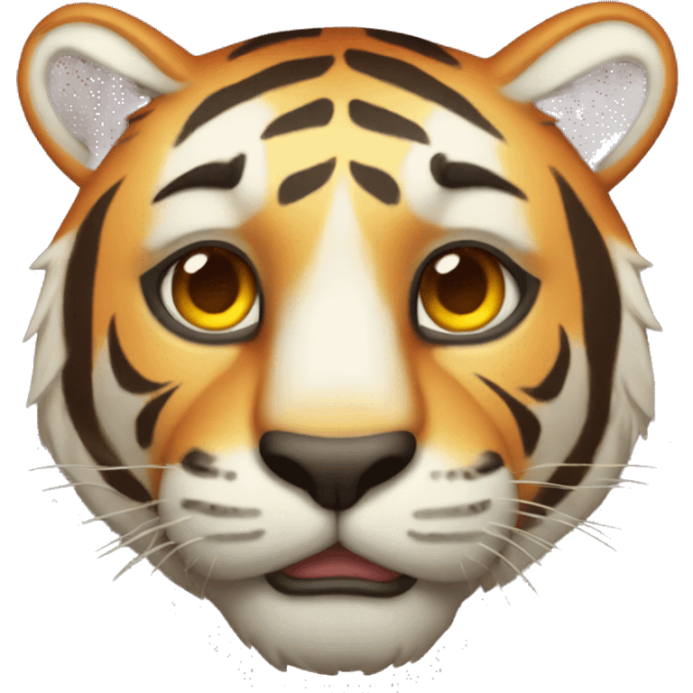 sunburned tiger emoji