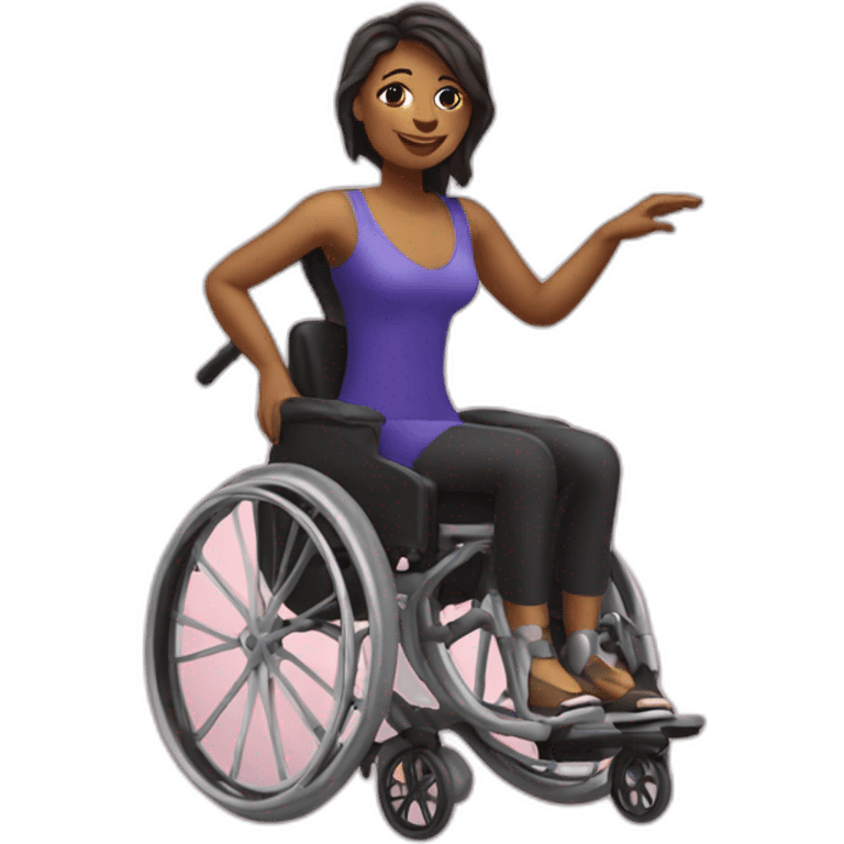 Wheelchair dancer emoji