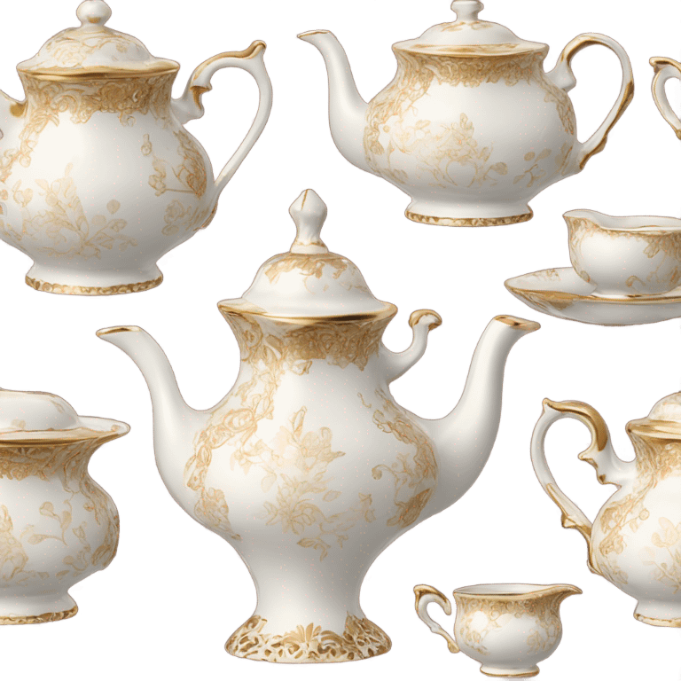 Victorien tea set  emoji