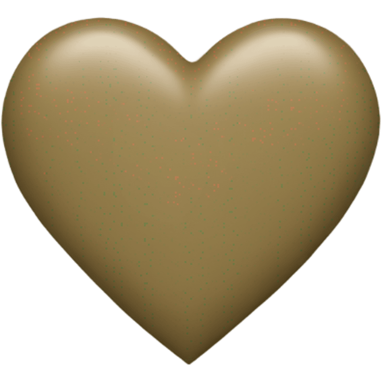 Khaki heart emoji