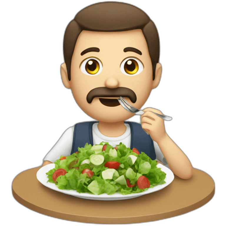 Jew eating salad emoji