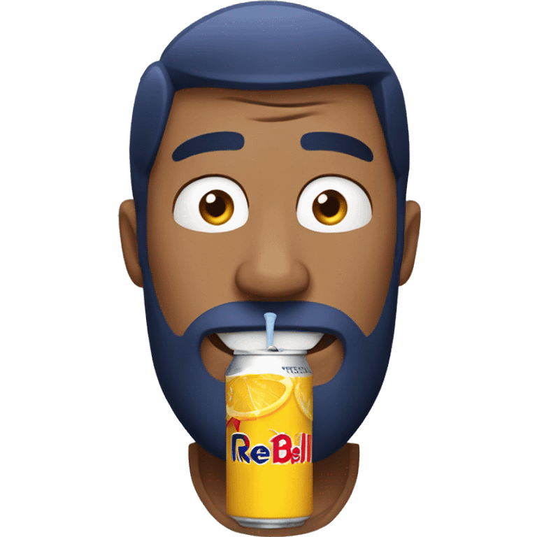 The man who drinks redbull emoji