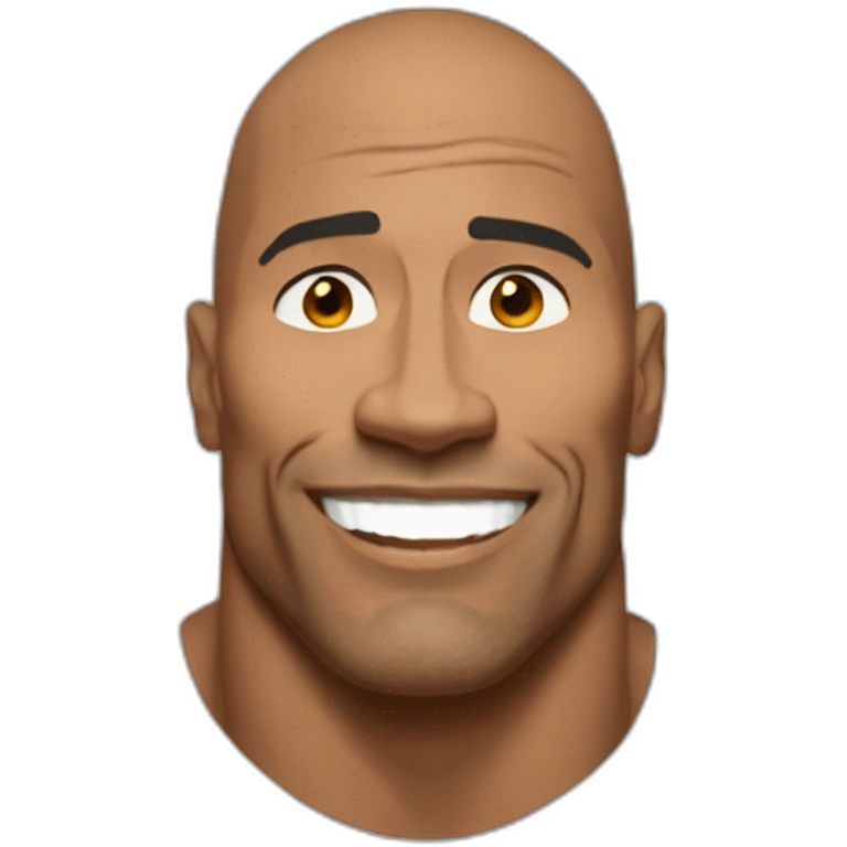 Dwayne the rock johsnon emoji