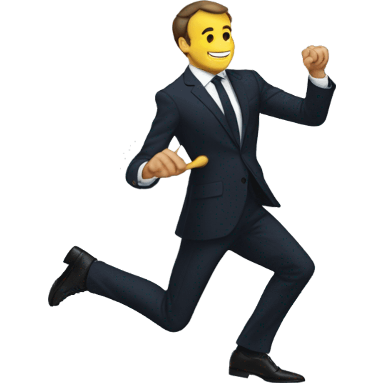 Macron qui danse emoji