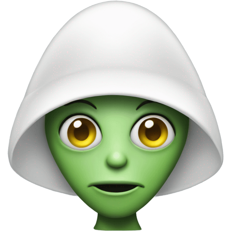 alien with white hat emoji