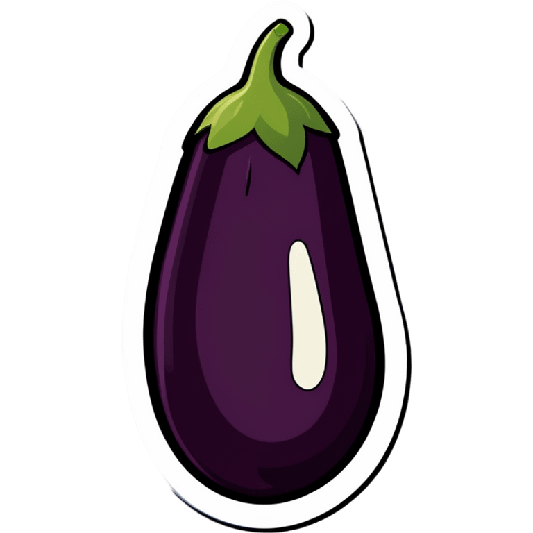 Eggplant on dock emoji