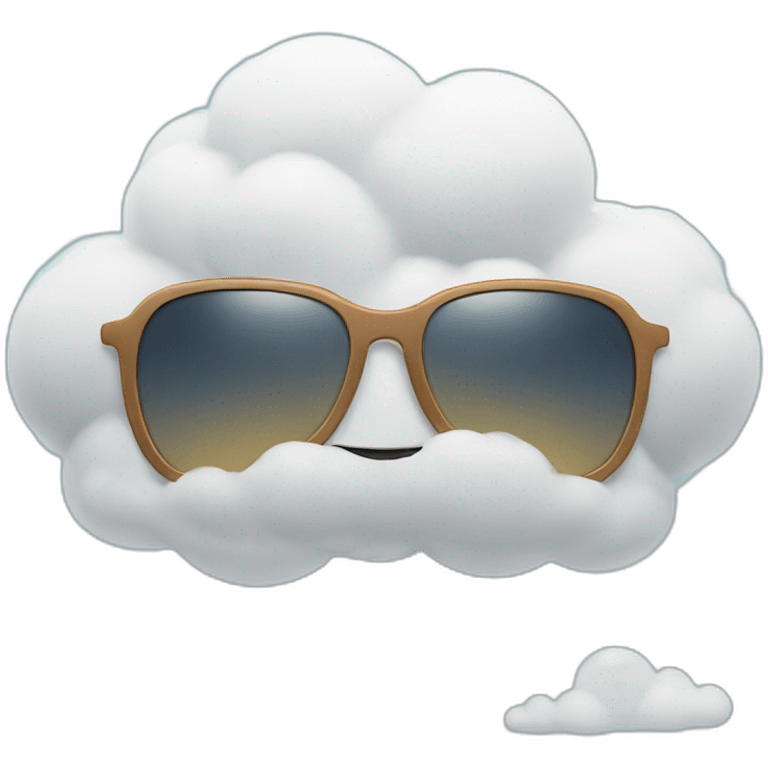 cloud with sunglasses emoji