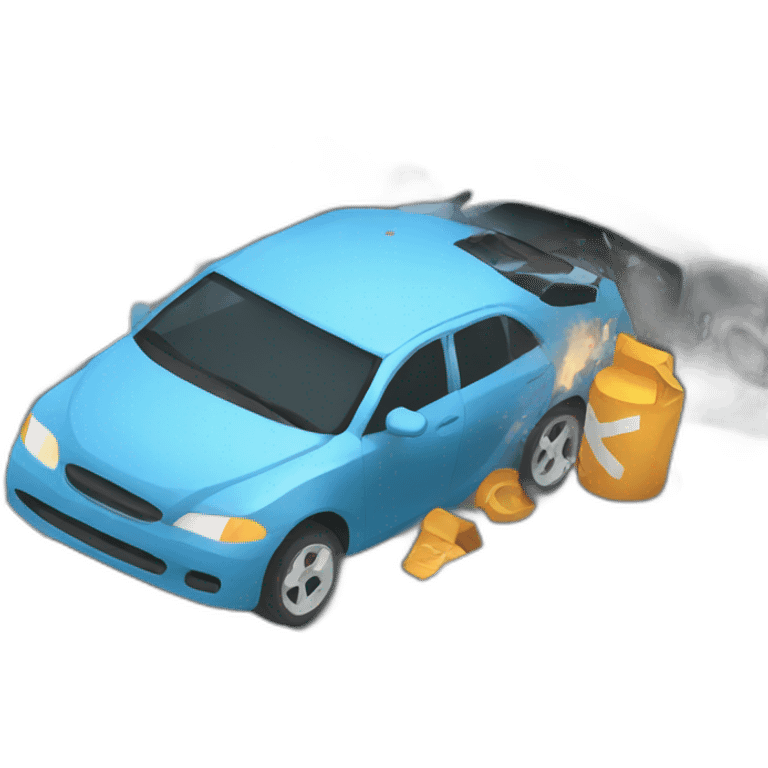 car accident emoji