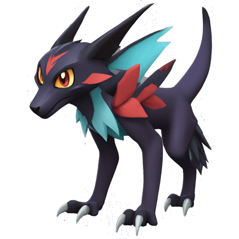 Noivern-Litten-Zoroark full body emoji