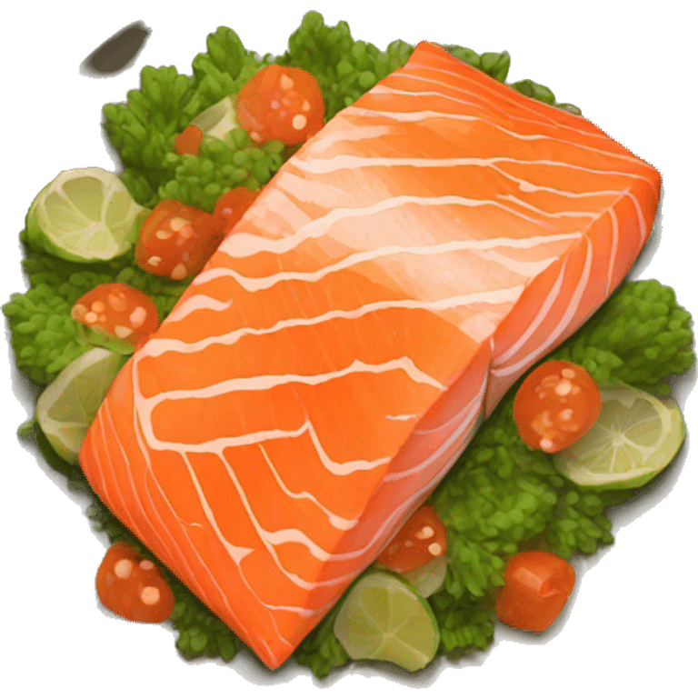 salmon dish emoji