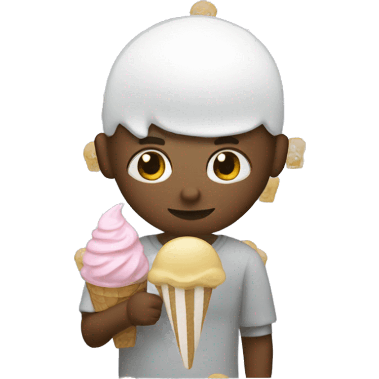 Create my person with ice cream  emoji