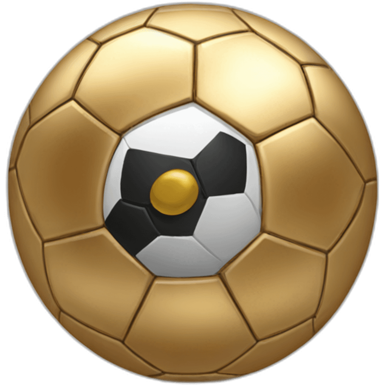 Golden soocer ball emoji