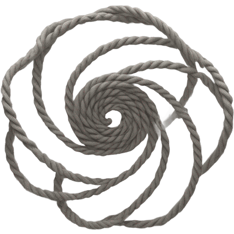 spinning rope, black, spiral emoji