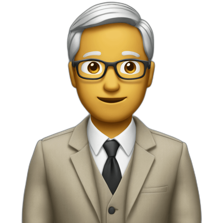 Journalist informal cloth slightly dark emoji