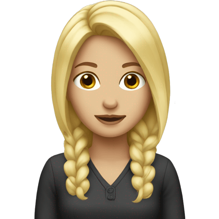 blonde girl  emoji