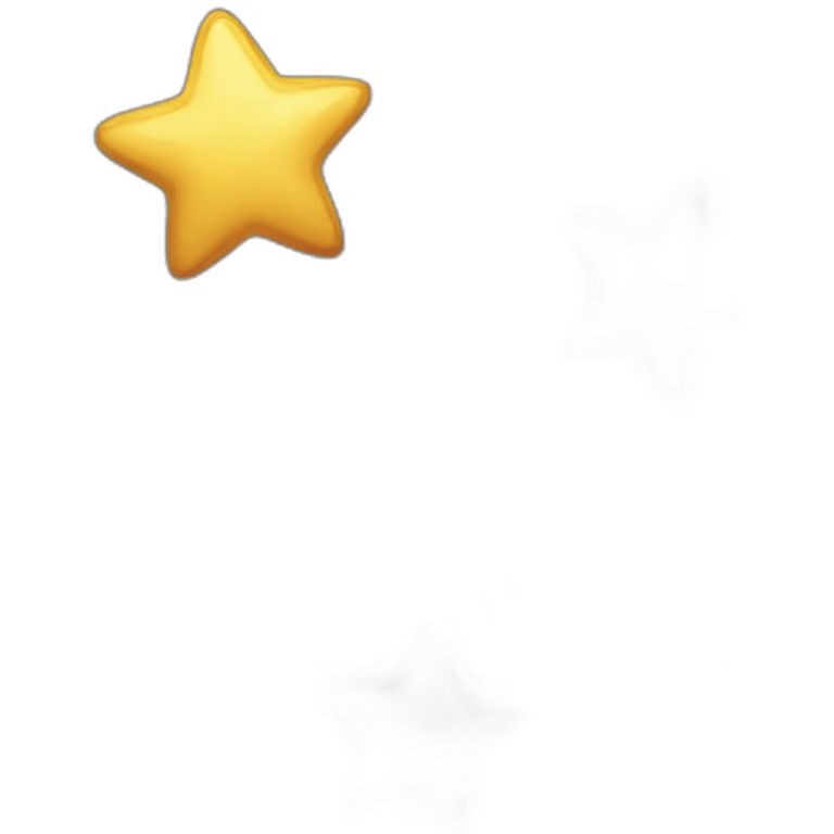 Flying stars emoji