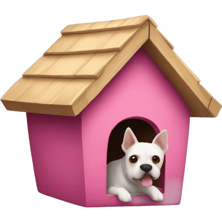 Pink doghouse empty  emoji