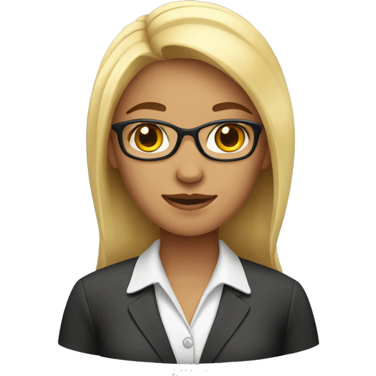 Female office girl emoji