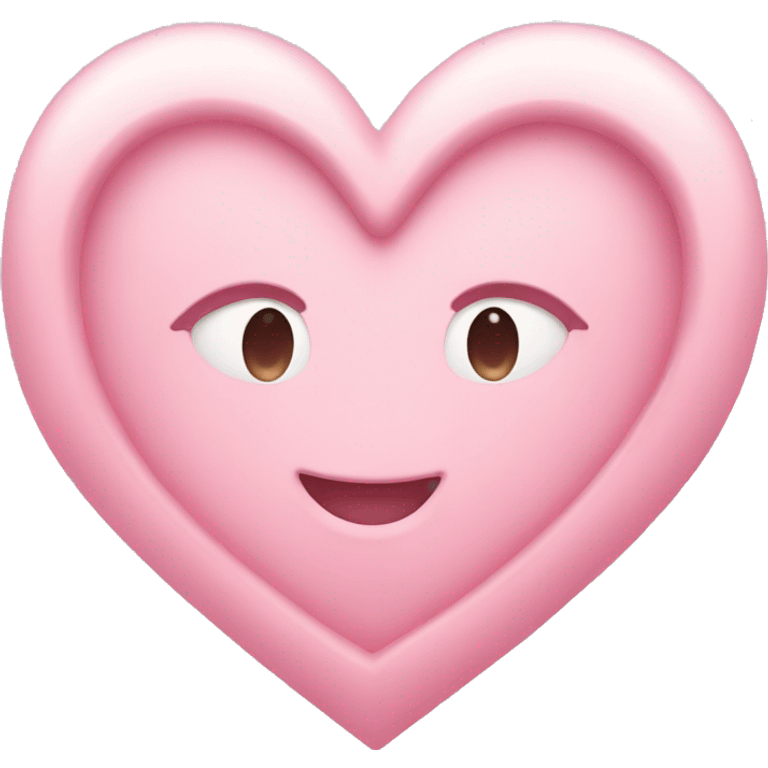 Pastel pink heart emoji