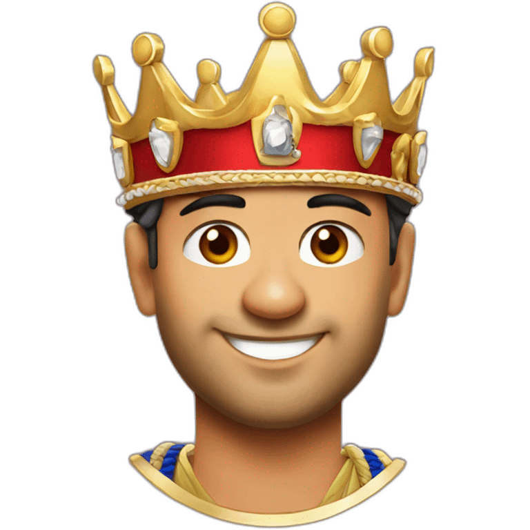 Ms dhoni with crown emoji