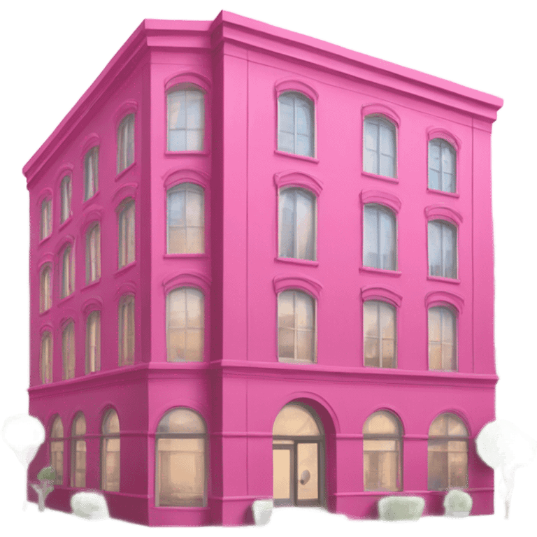 intensive pink building  emoji