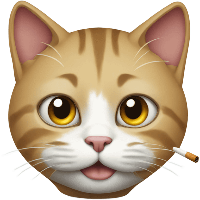 cat with cigaret emoji