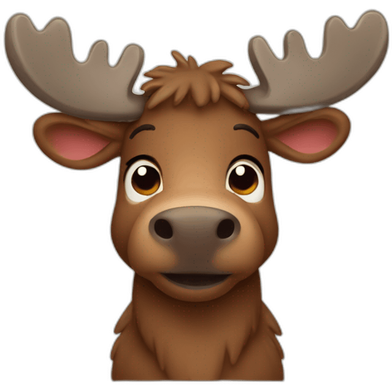 cute moose emoji