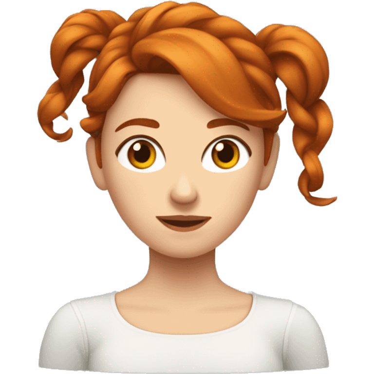 Femme rousse qui croise ses bras  emoji