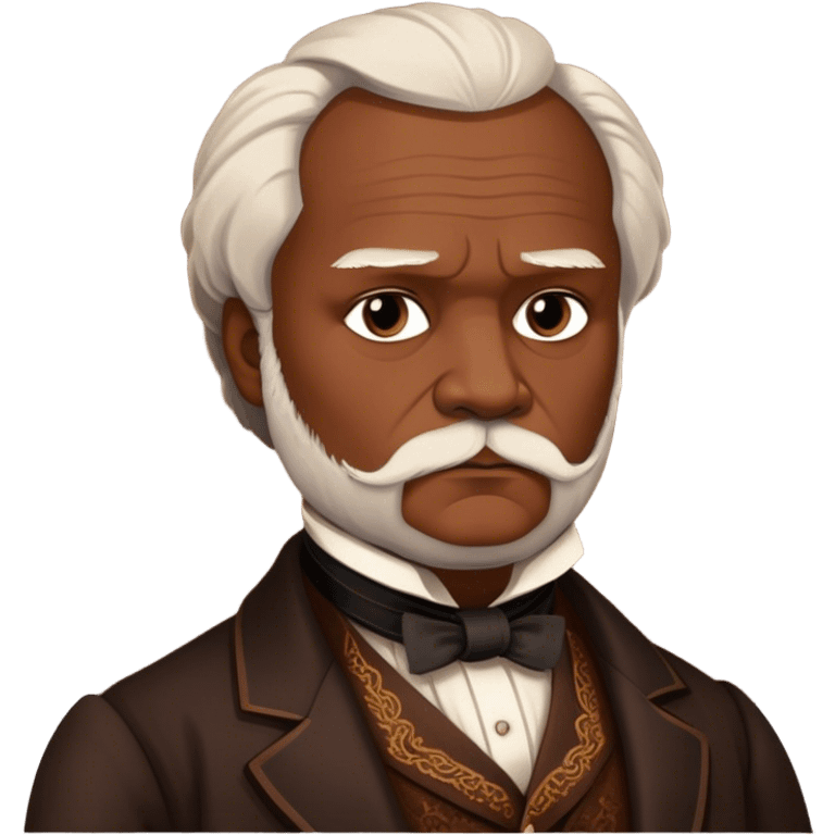 Cinematic Realistic portrait of Victor Hugo, shown as an iconic writer with intense, thoughtful eyes and richly detailed 19th‑century attire, rendered in warm, literary lighting that captures his creative spirit emoji