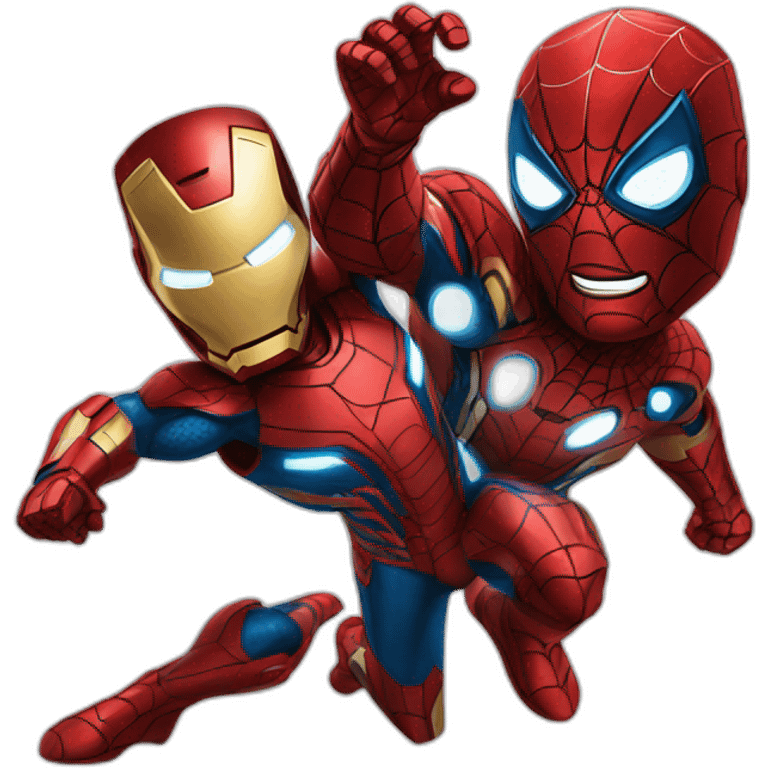 Iron man and spider-man emoji