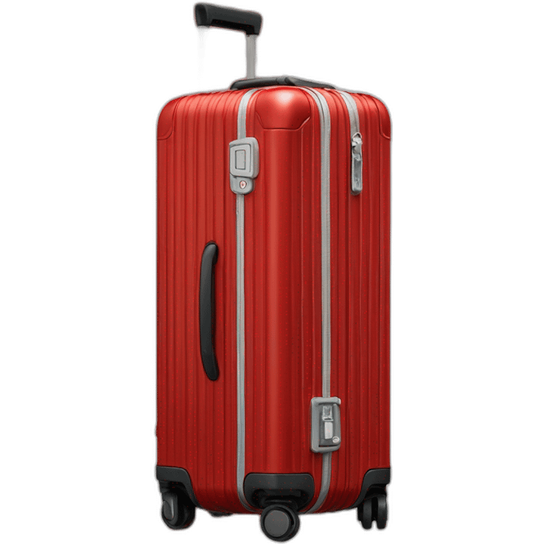 One Rimowa red cabin emoji