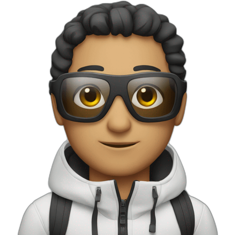 mexican guy with ski glasses emoji