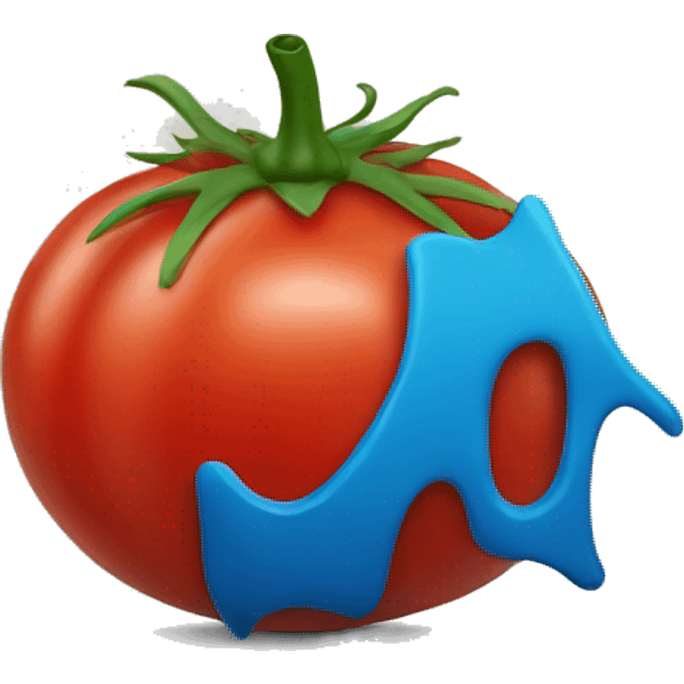 tomato with blue rib emoji