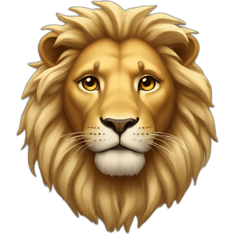 Lion with god emoji